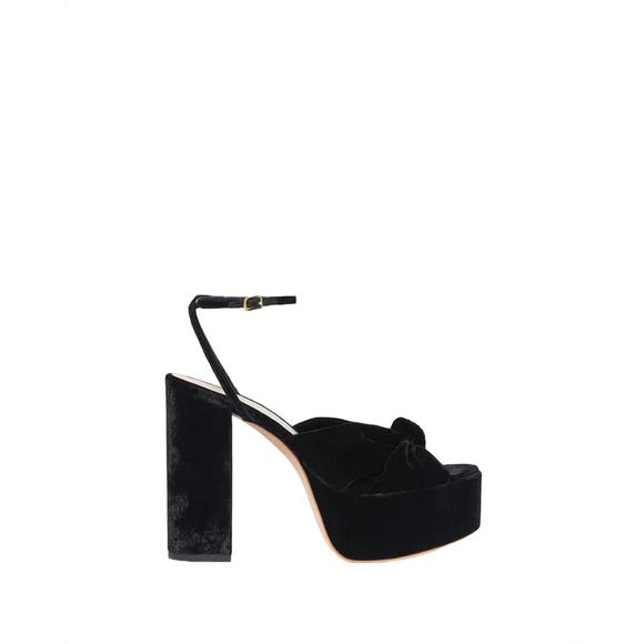 NEW LOEFFLER RANDALL roz knot platform sandal in black - Picture 3 of 5